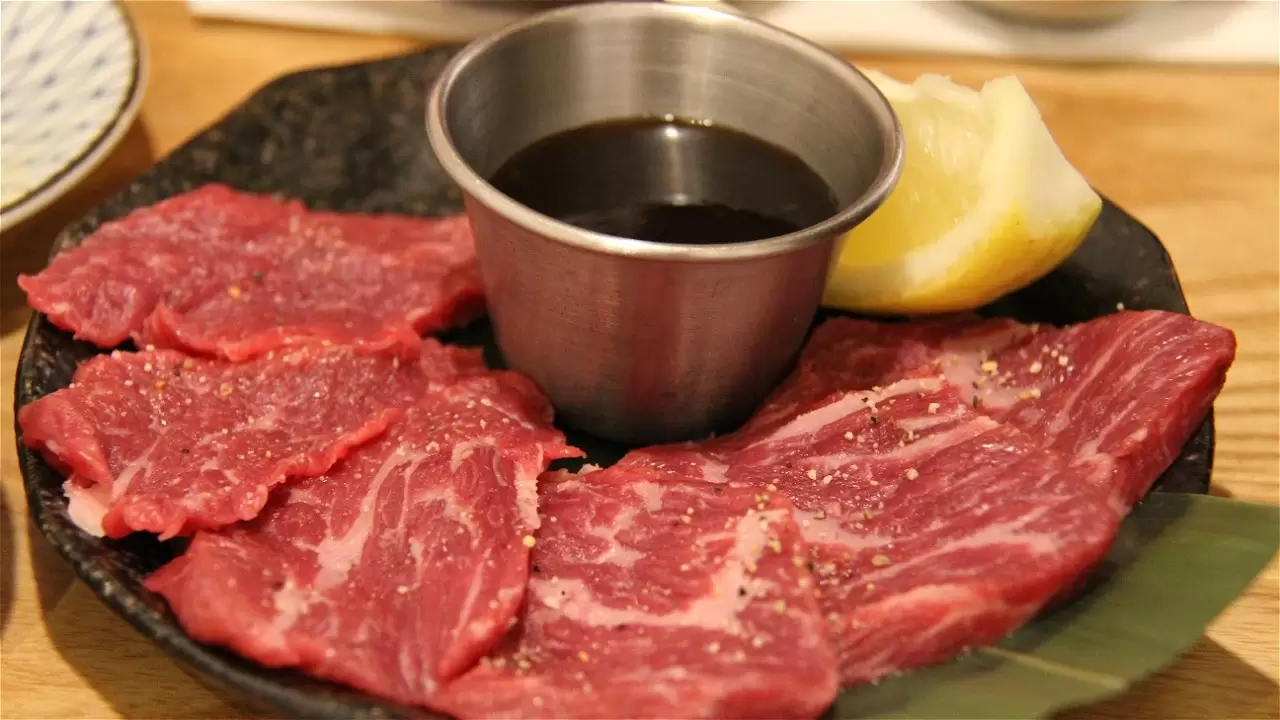 Wagyu meat.