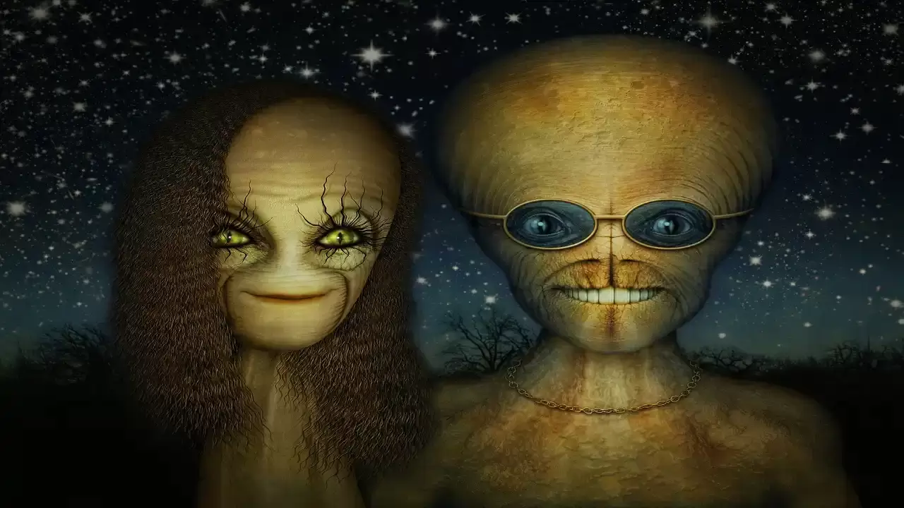 Nice alien couple.
