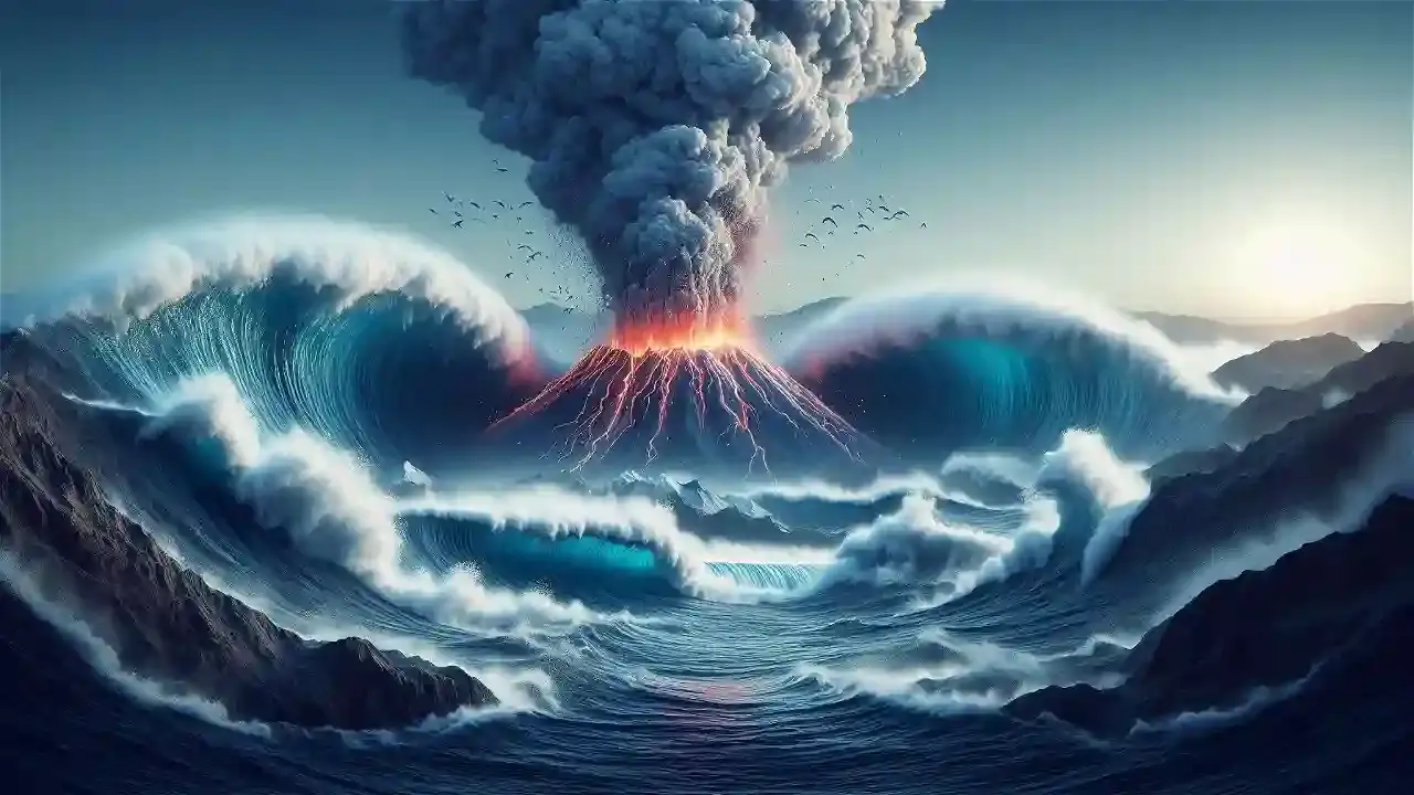 Mega-Earthquake and Volcanic eruption.