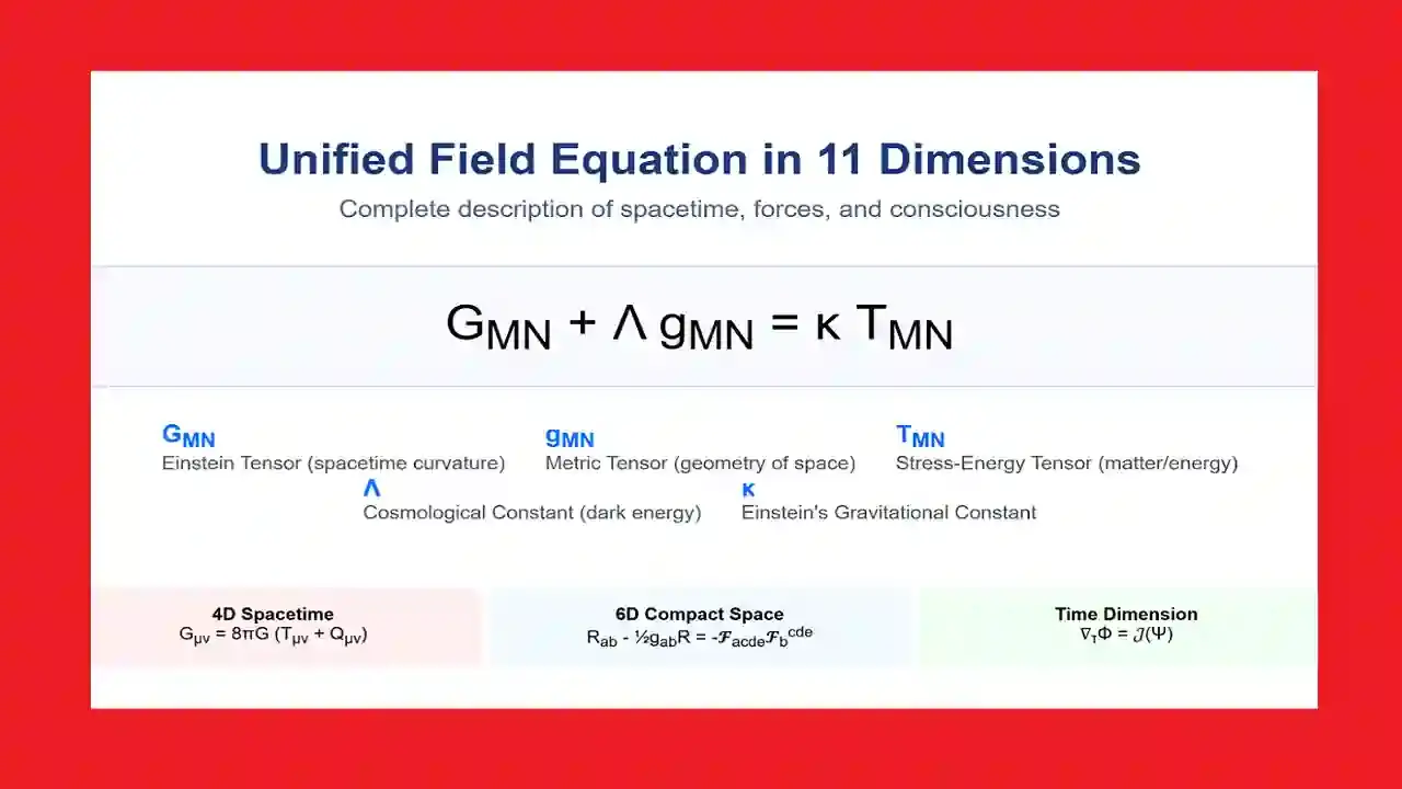 Split field eqautions in 11D.