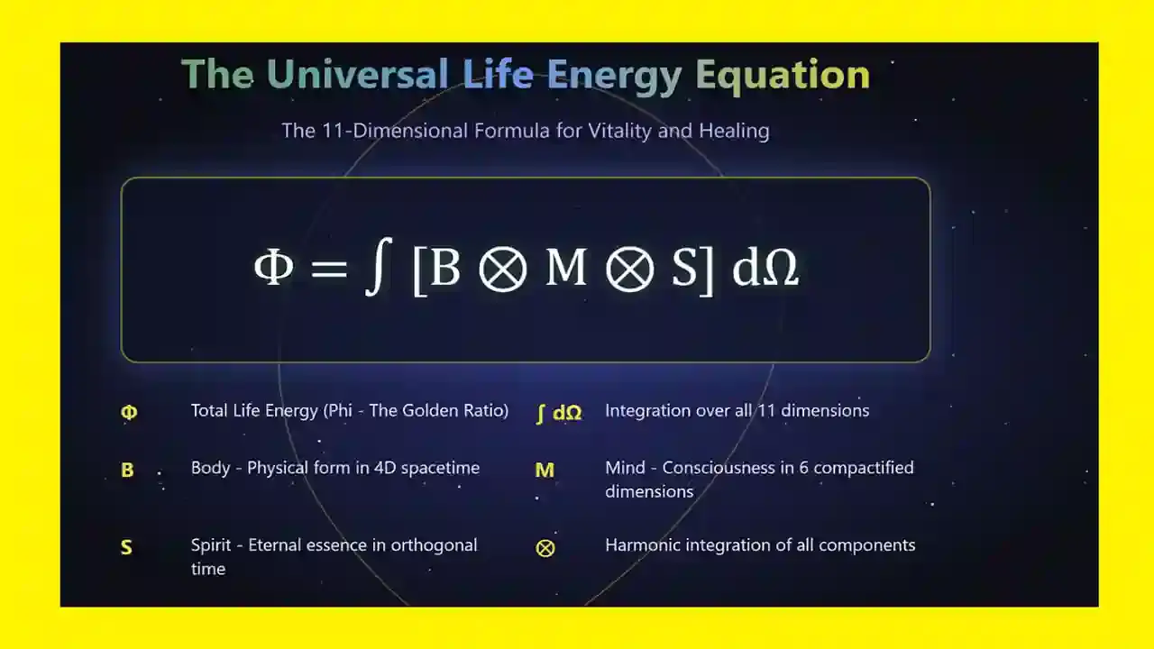 Life energy equation.
