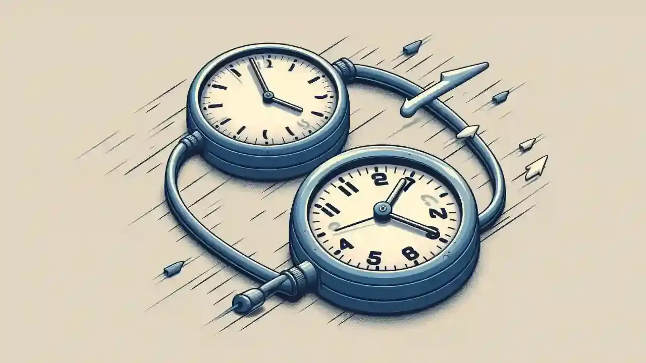 The 4D vs.11D dimensional ticking paradox.