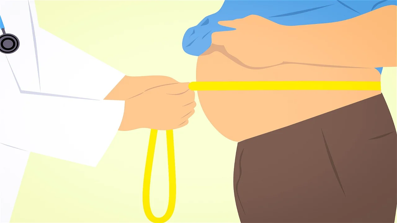 The body's tendency to gain weight in adulthood is explained.