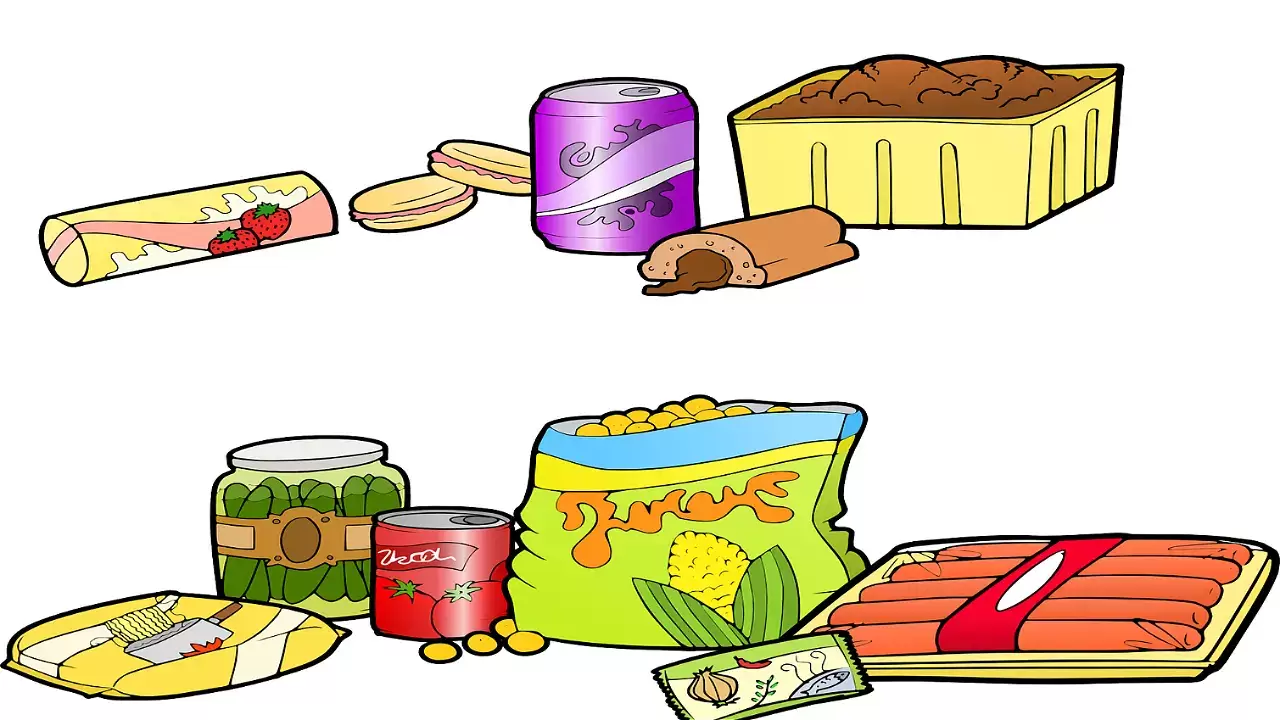 Classification into industrialized, processed food and beverages.