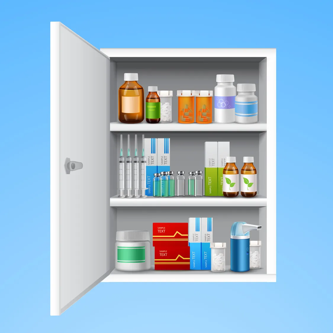 The medicine cabinet. A medicine cabinet - is the worst enemy you can find for chronic patients!
