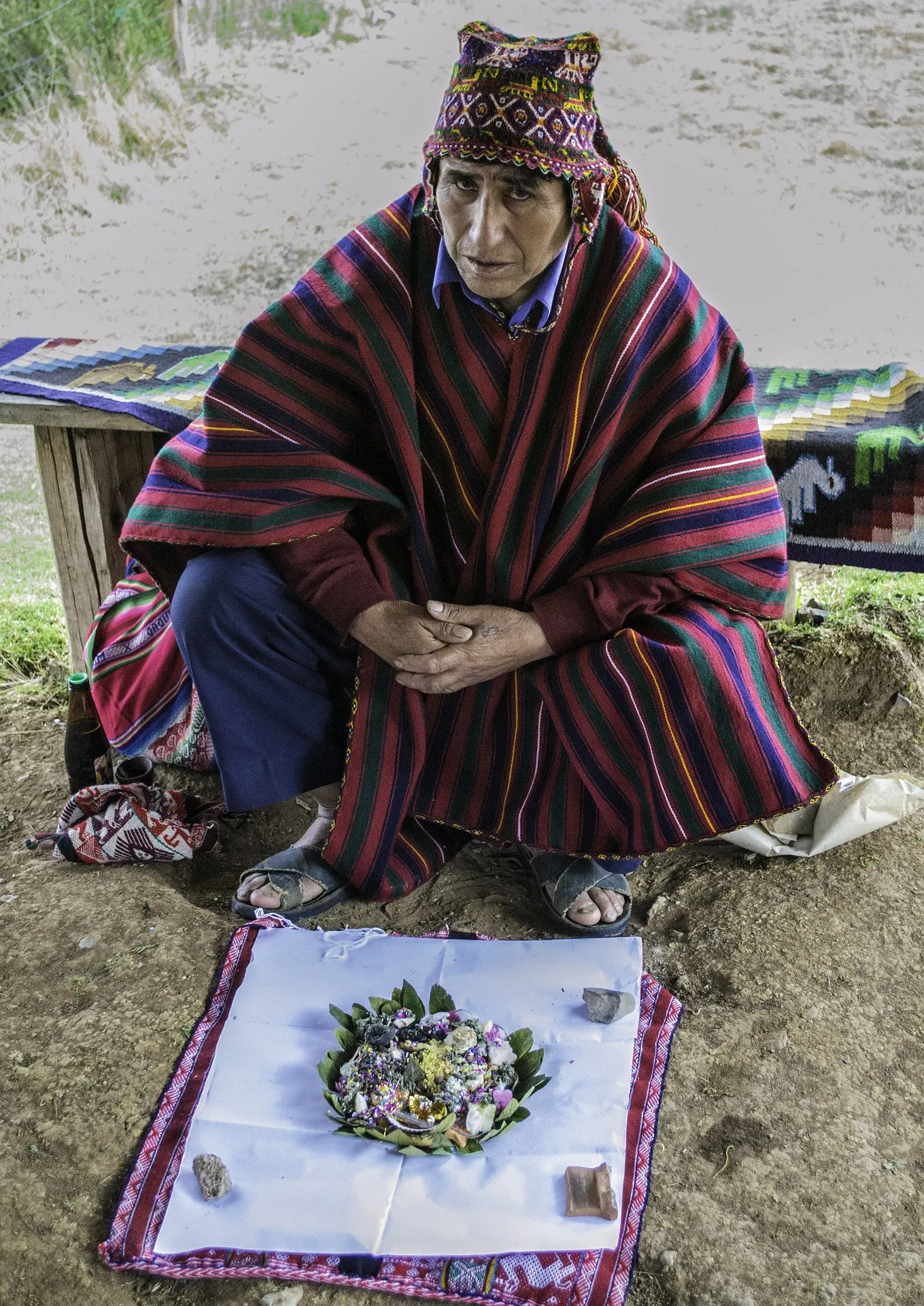 Peruvian shaman. (Shamans can often penetrate the subconscious)
